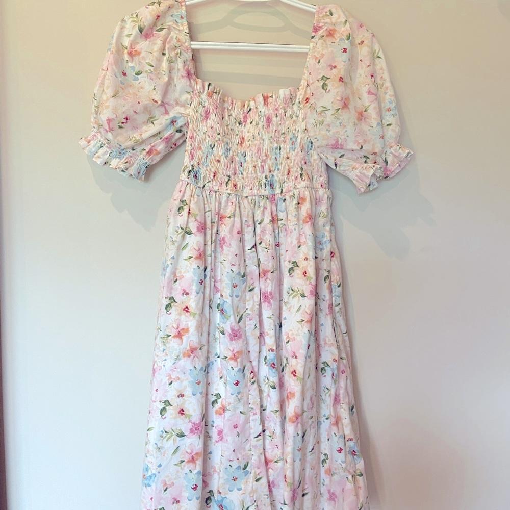 Brand new Smocked top floral dress